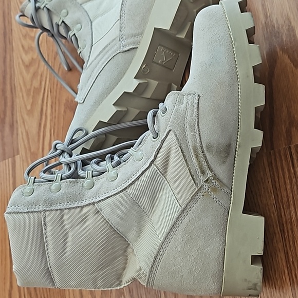 Suede & Canvas Jungle Style Boots - Picture 8 of 8